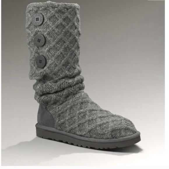 UGG Shoes - UGG Australia Lattice Cardy Tall Knit Winter Boots
